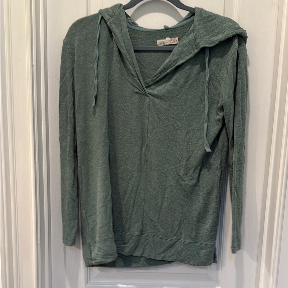 Lou & Grey Green Relaxed Hoodie Sweatshirt